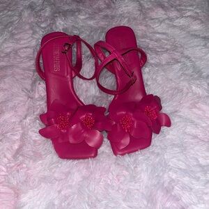 Dream Pairs Fuchsia Floral Sandals